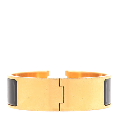 Hermes Enamel Wide Clic Clac H Bracelet PM Black 3 of 8