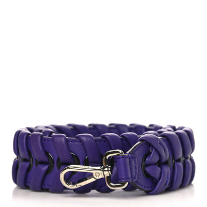 Fendi Vitello Baltico Shiny Nappa Lace Up Strap You Purple Rain 1 of 3