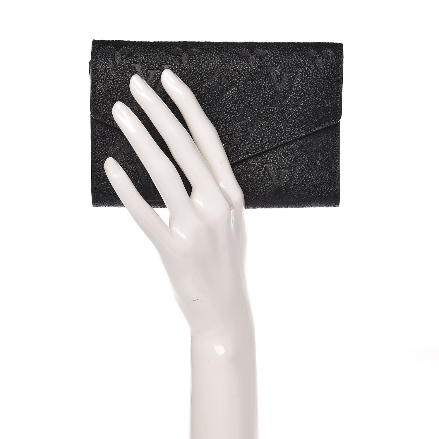 Louis Vuitton Empreinte Compact Curieuse Wallet Black 2 of 7