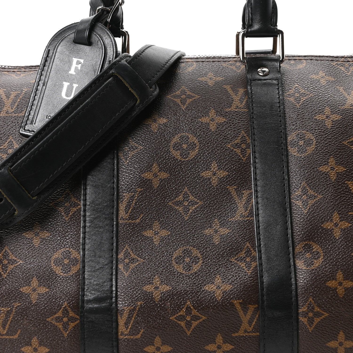 Louis Vuitton Monogram Macassar Keepall Bandouliere 45 8 of 10