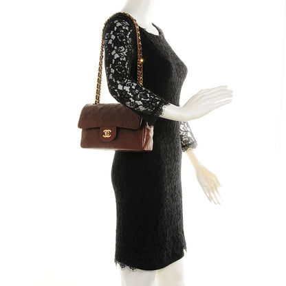 Chanel Lambskin Quilted Small Double Flap Brown 2 of 8