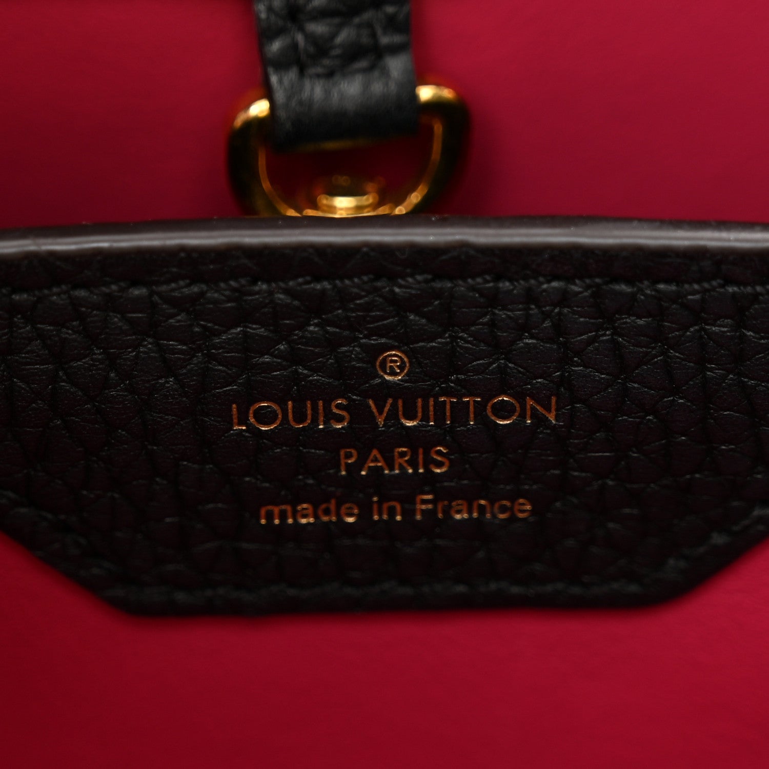 Louis Vuitton Taurillon Capucines BB Black 6 of 9