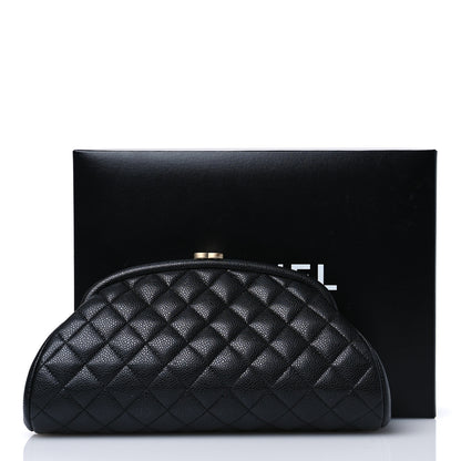 Chanel Caviar Quilted Timeless Clutch Black 11 of 12