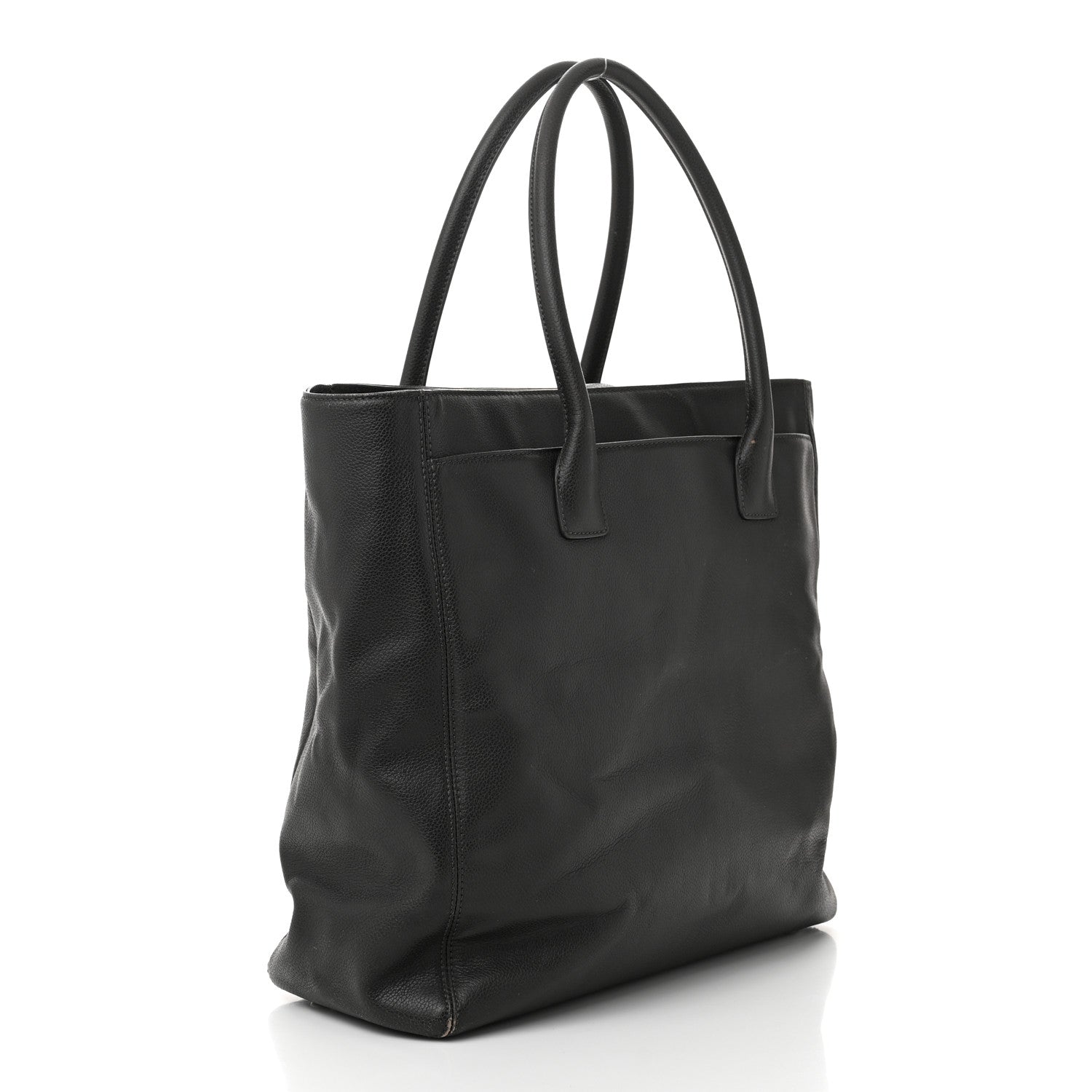 Chanel Calfskin Tall Cerf Tote Anthracite 3 of 14