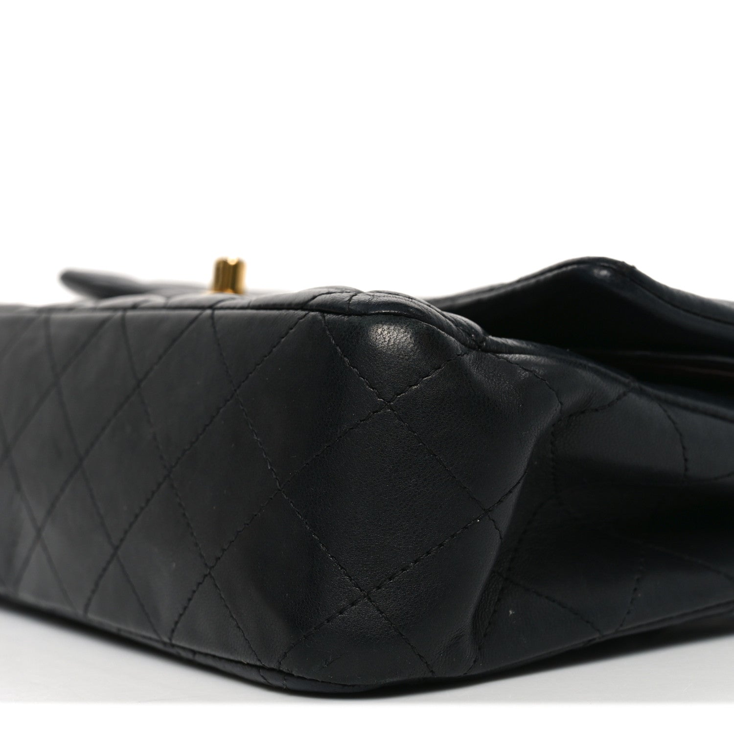 Chanel Lambskin Quilted Medium Double Flap Black 10 of 11