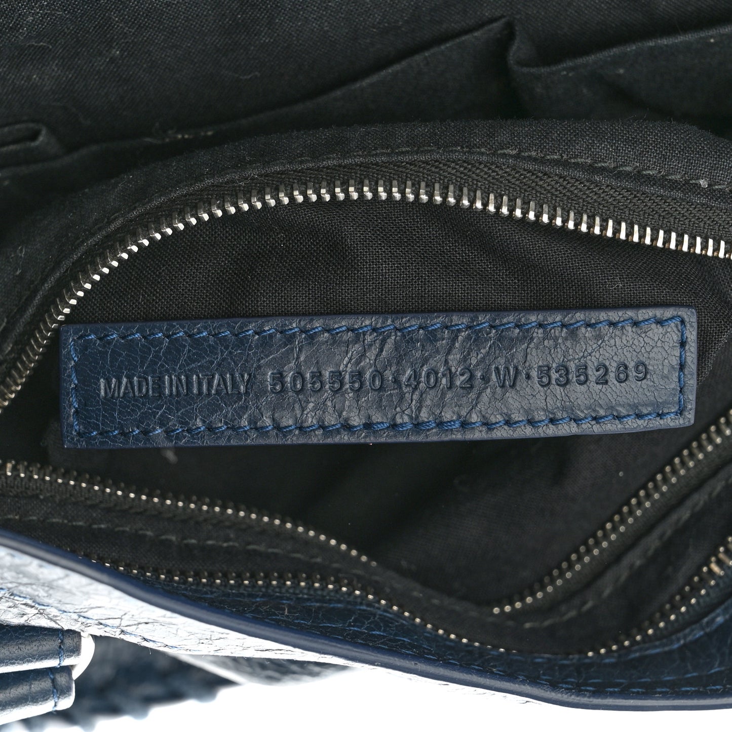 Agneau Classic Silver Hardware City Bleu Obscur