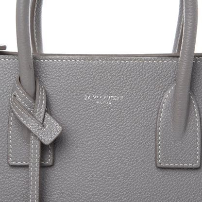 Saint Laurent Grained Calfskin Topstich Baby Sac De Jour Fog 8 of 15