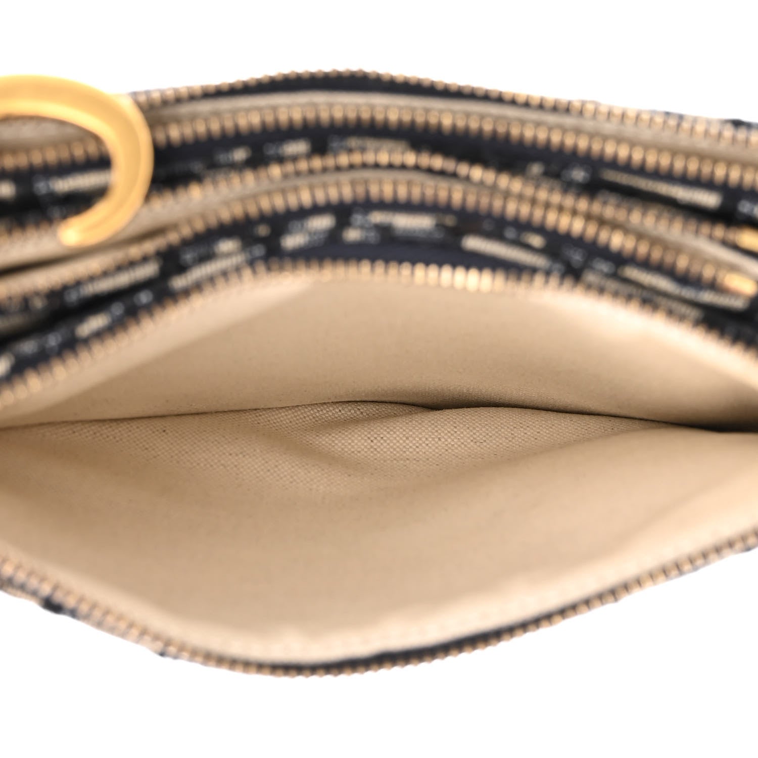 Christian Dior Oblique Saddle Pouch With Strap Navy Blue 7 of 16