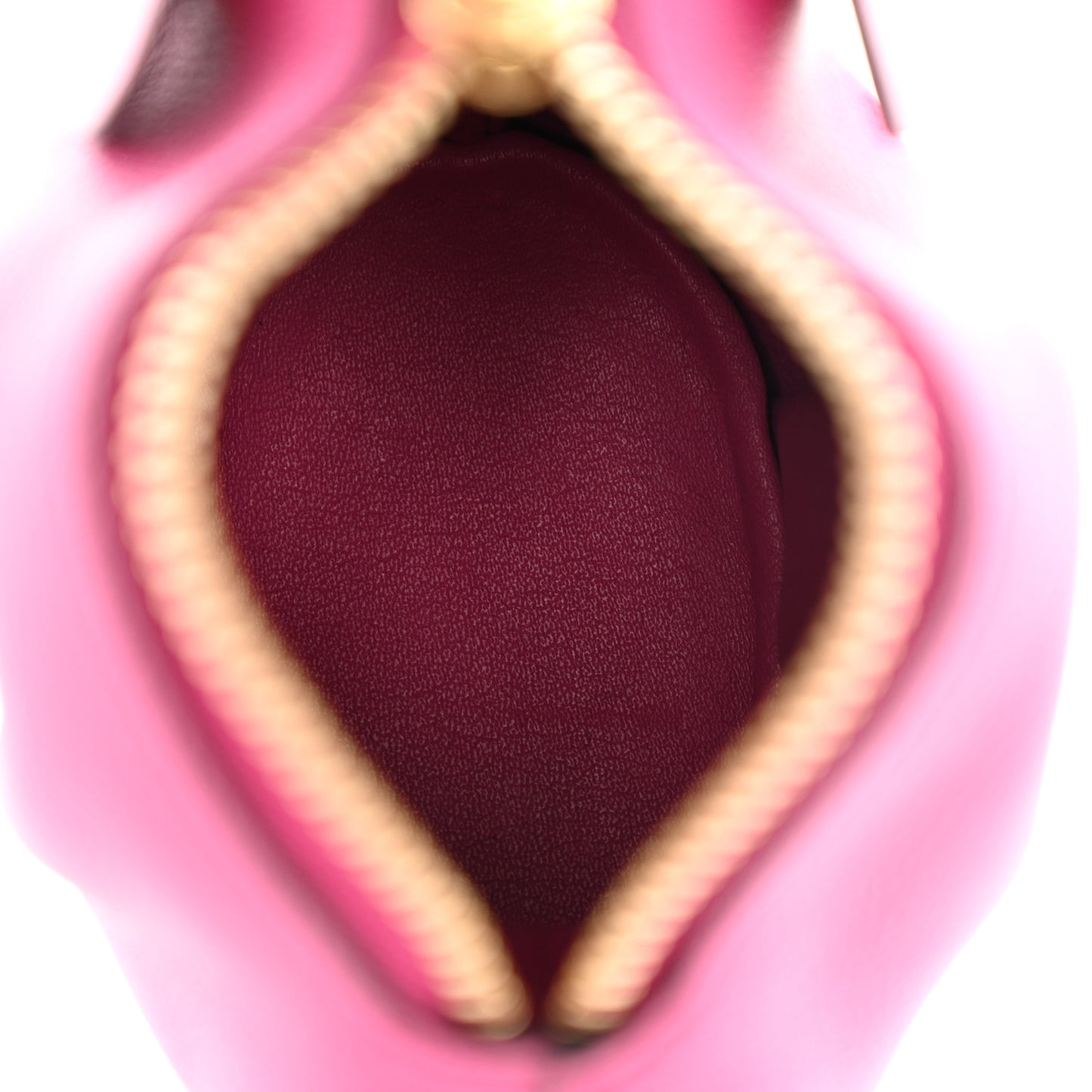 Calfskin Elephant Coin Purse Fuchsia