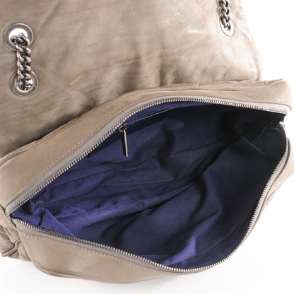 Chanel Iridescent Calfskin Quilted Large Shiva Flap Grey 5 of 8