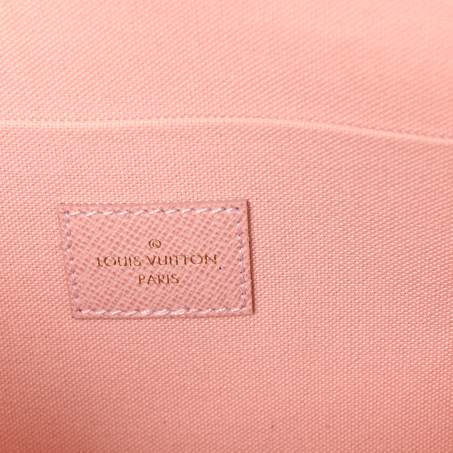 Louis Vuitton Damier Azur Pochette Felicie Chain Wallet Rose Ballerine 7 of 11