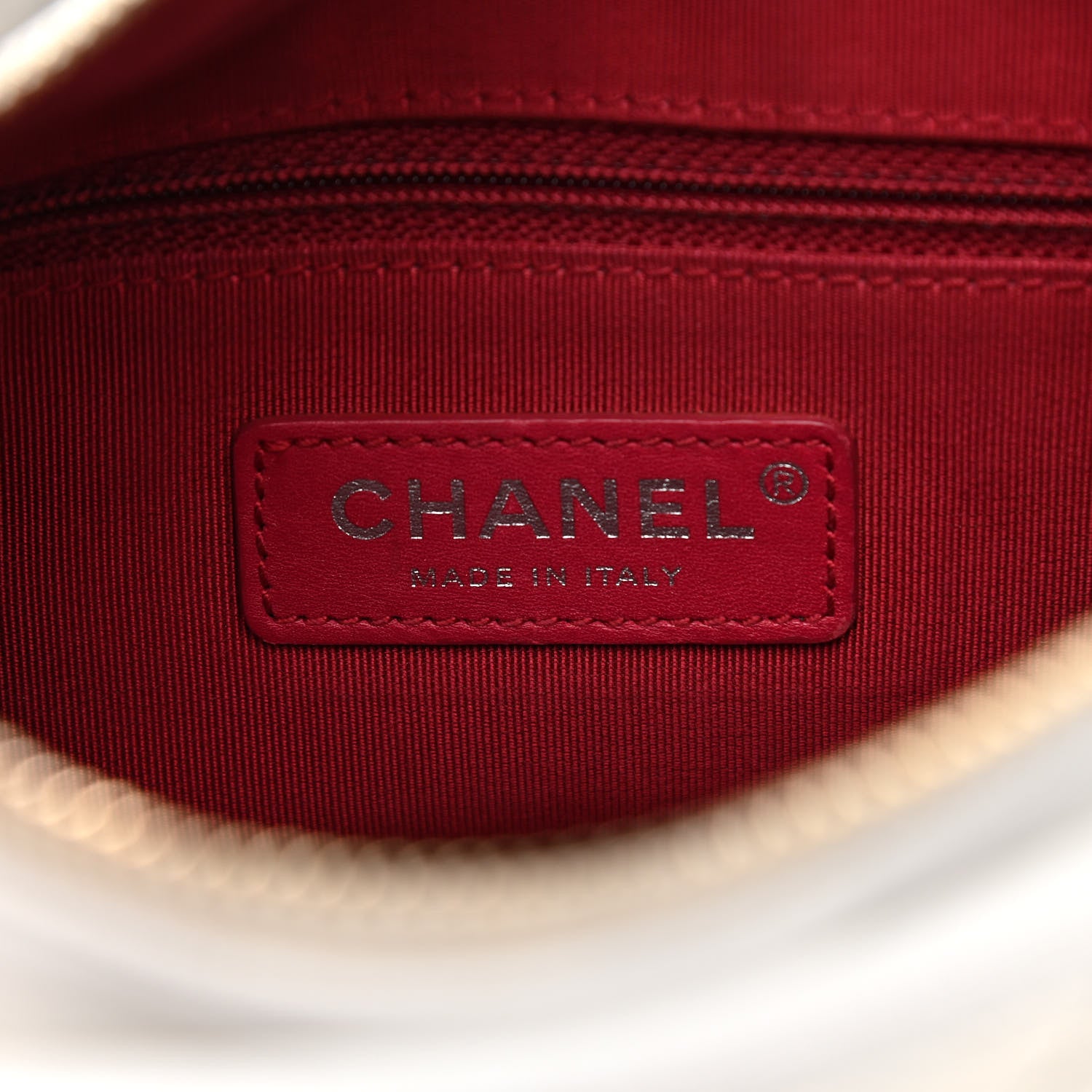 Chanel Aged Calfskin Quilted Small Gabrielle Hobo White 6 of 13