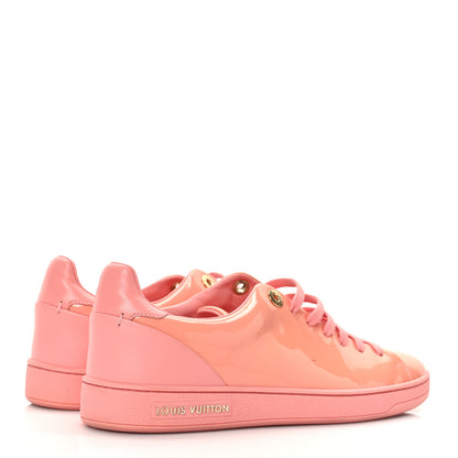 Louis Vuitton Patent Calfskin Frontrow Sneakers 38 Rose 4 of 8