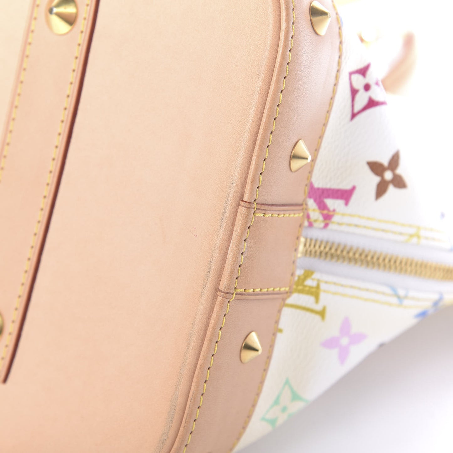 Monogram Multicolor Alma GM White