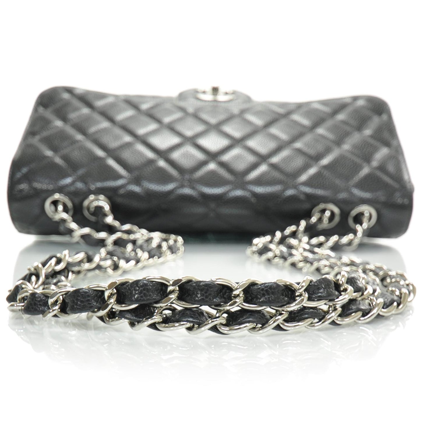 Caviar Jumbo Flap Black SHW