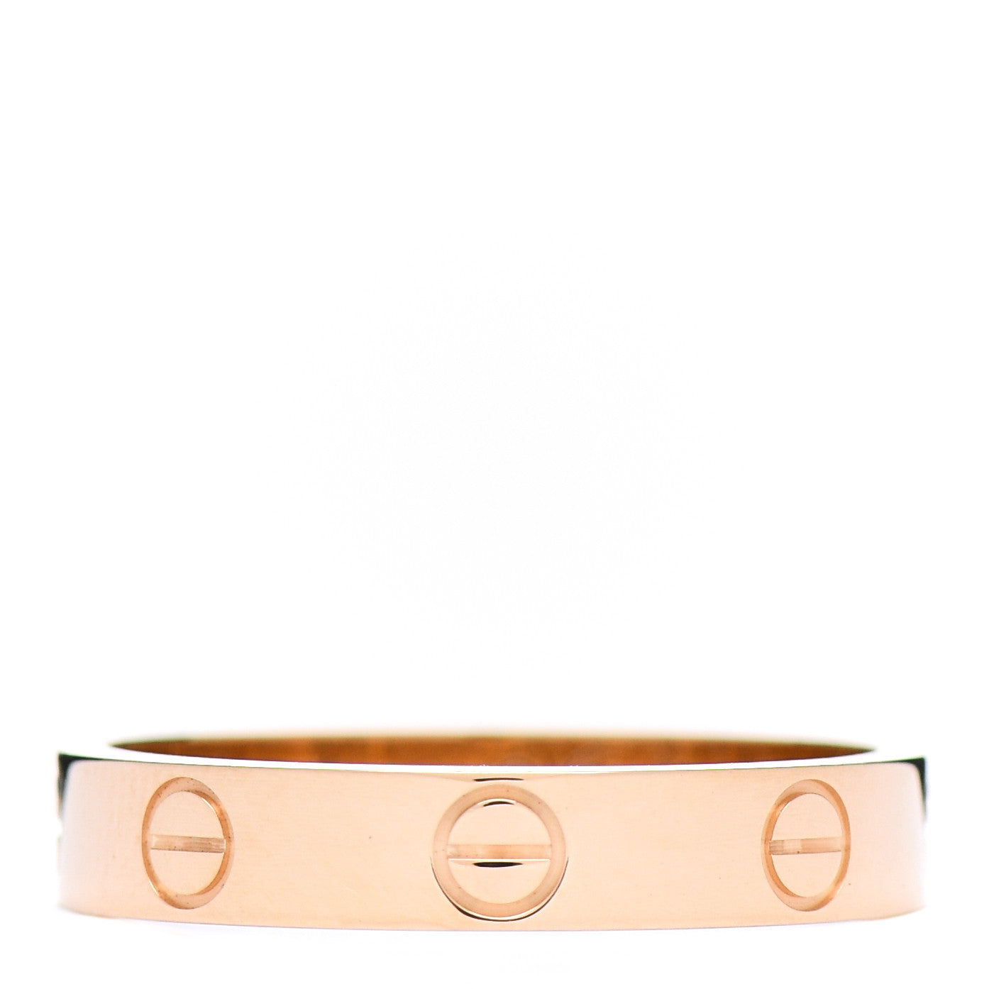 Cartier 18K Yellow Gold 3.5mm LOVE Wedding Band Ring 54 6.75 1 of 5