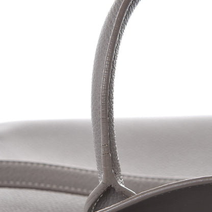 Saint Laurent Grained Calfskin Topstich Baby Sac De Jour Grey 14 of 15