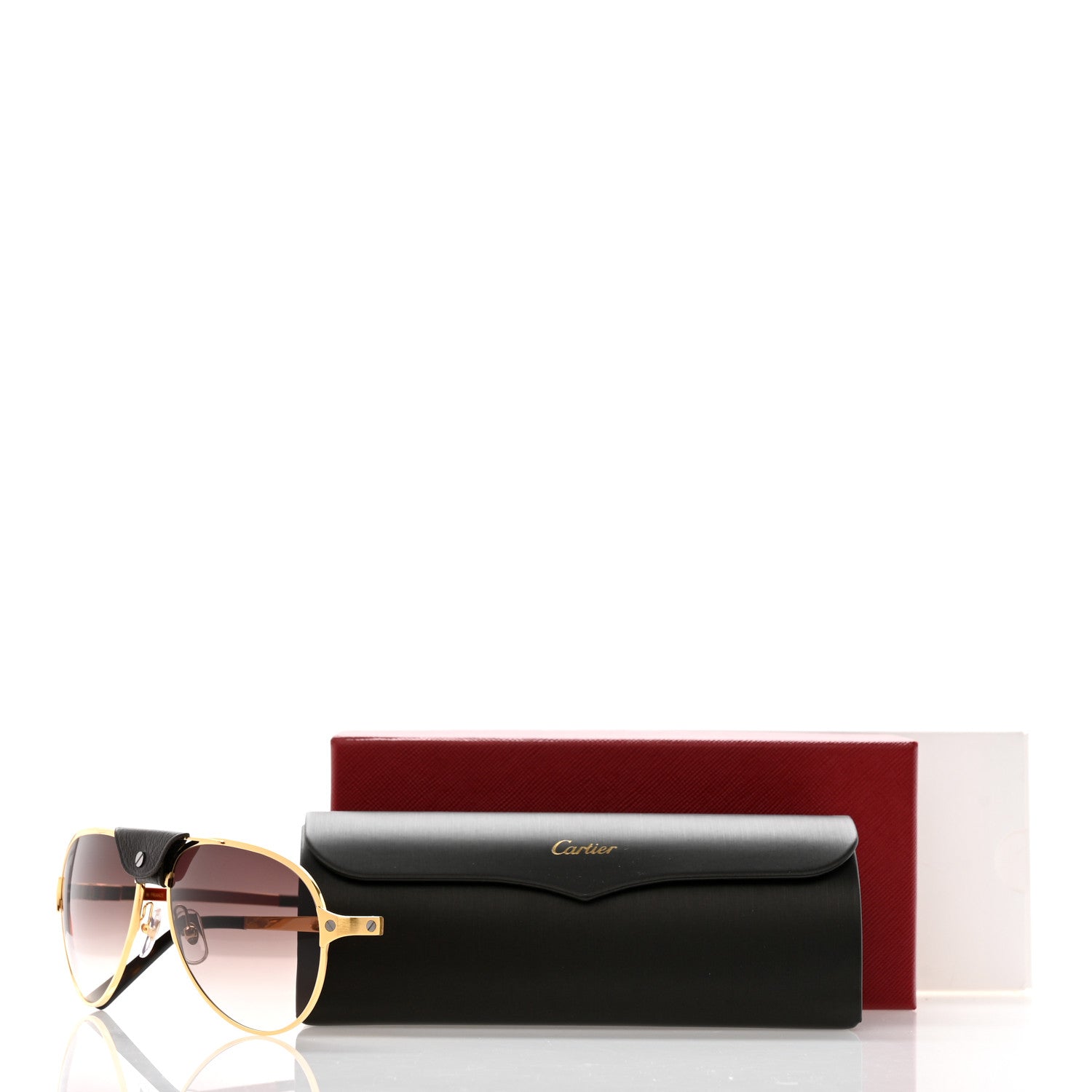 Cartier Santos Dumont Aviator Sunglasses Brown 8 of 8