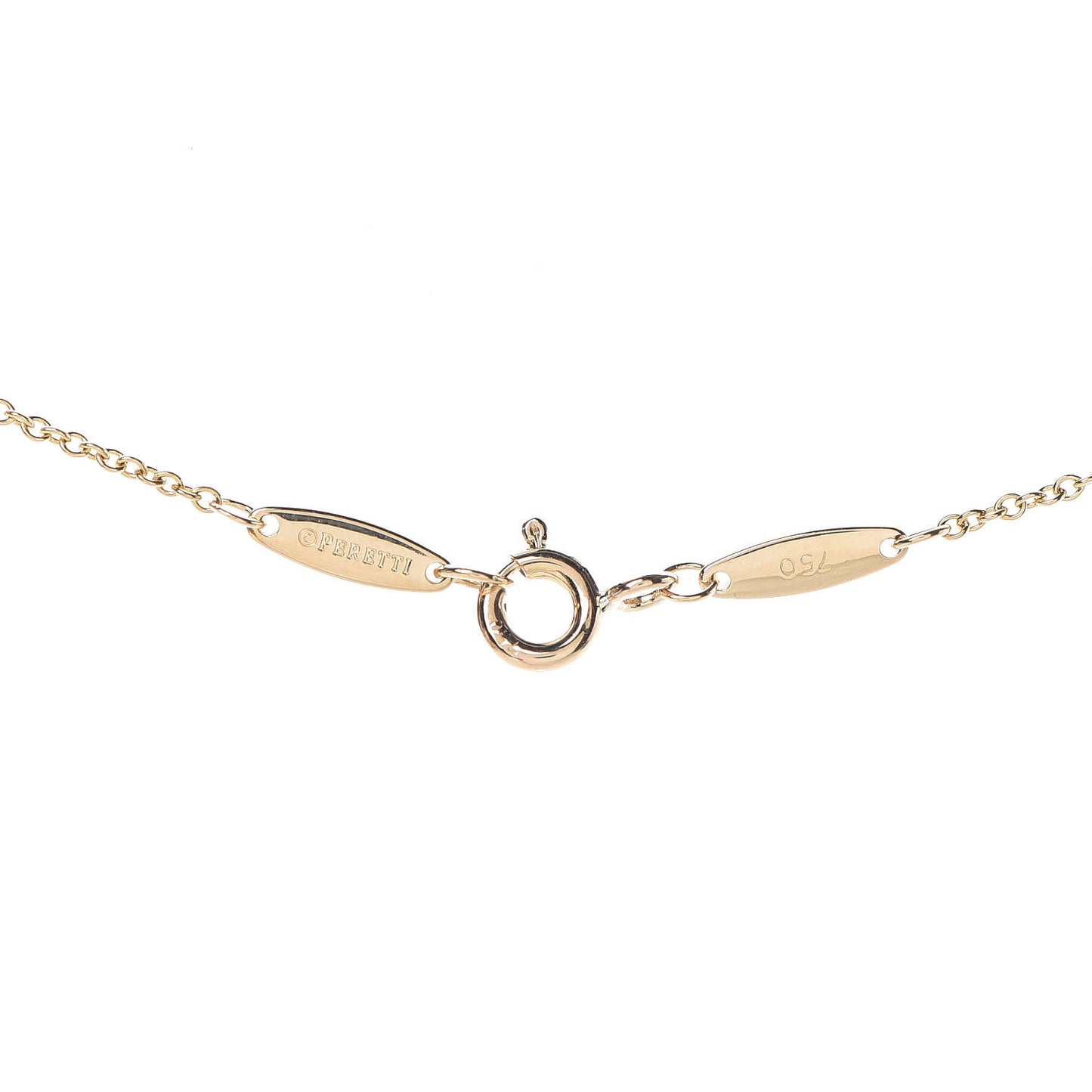 18K Yellow Gold Diamond .14ct Elsa Peretti Diamonds by the Yard Pendant Necklace