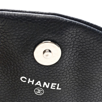 Chanel Caviar Half Moon Wallet On Chain WOC Black 5 of 9