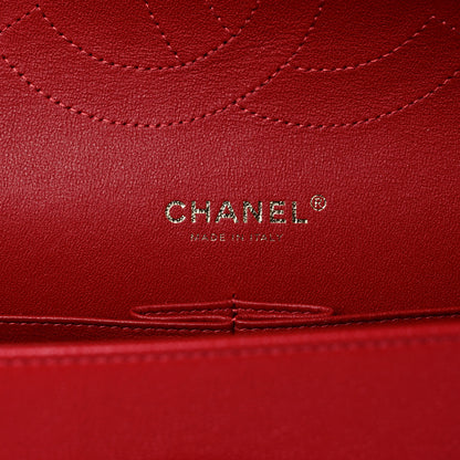 Chanel Caviar Quilted Jumbo Double Flap Red 6 of 11