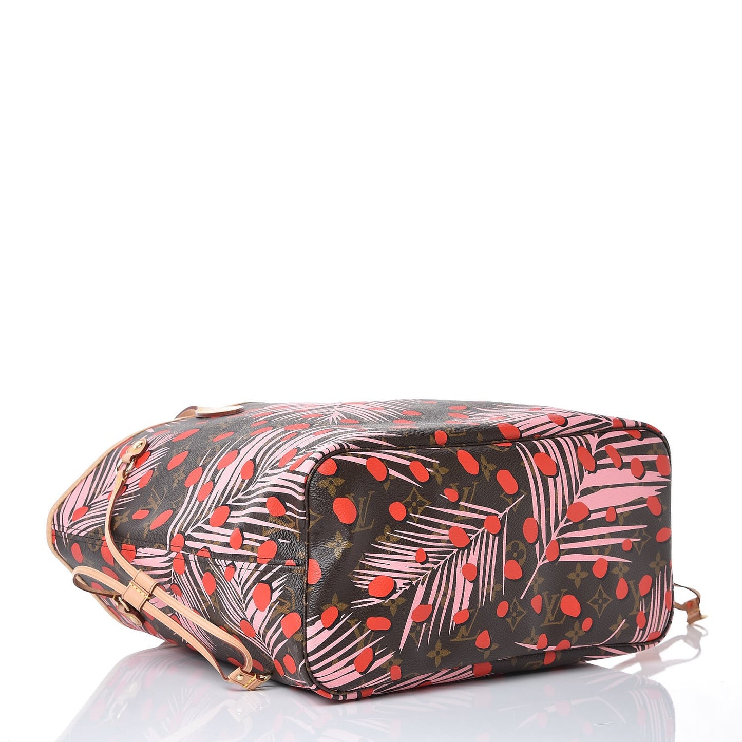 Monogram Jungle Dots Neo Neverfull MM Sugar Pink Poppy
