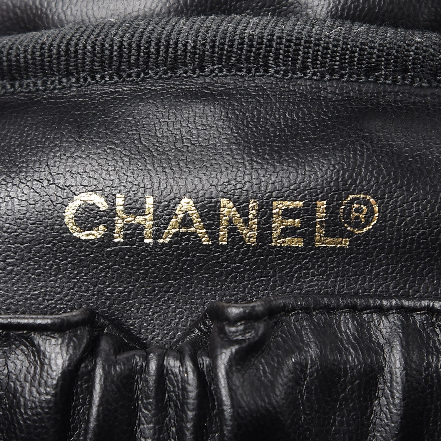 Chanel Lambskin Quilted Vanity Cosmetic Case Black 6 of 8