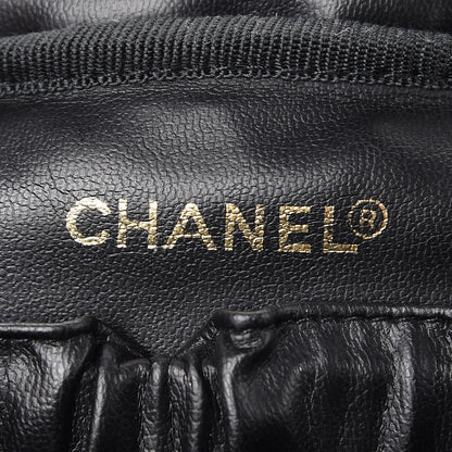 Chanel Lambskin Quilted Vanity Cosmetic Case Black 6 of 8