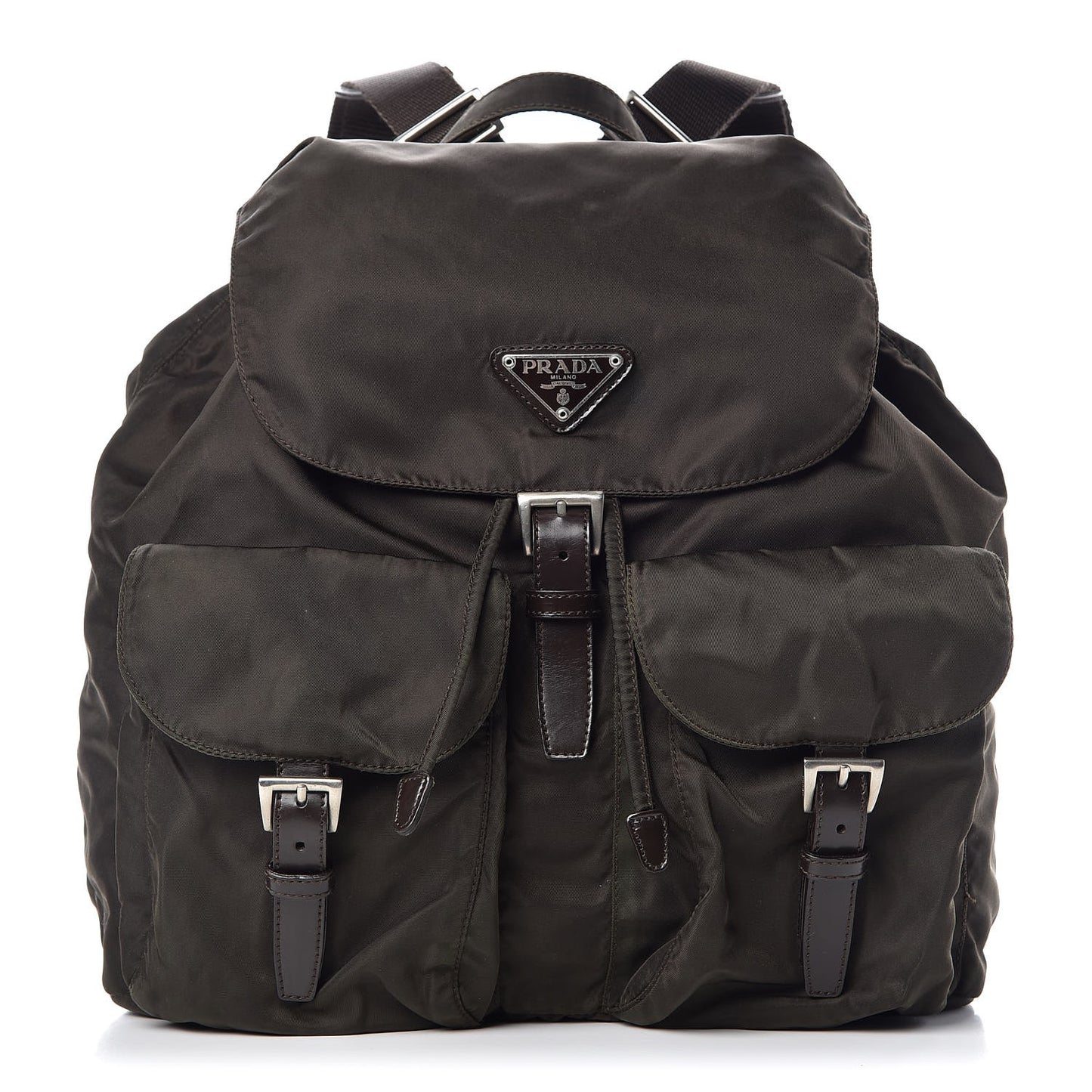 Tessuto Nylon Vela Medium Backpack Ebano