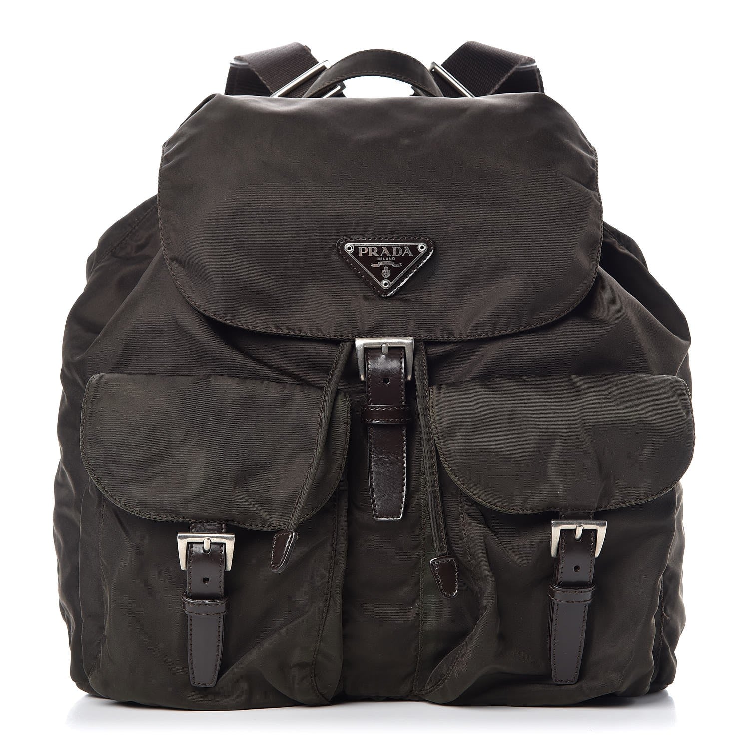 Prada Tessuto Nylon Vela Medium Backpack Ebano 1 of 10