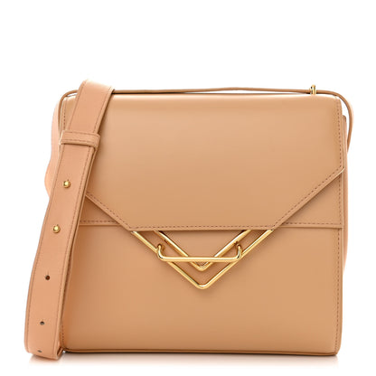 Bottega Veneta Box Calfskin Nappa Clip Bag Almond Gold 2 of 10