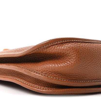 Hermes Taurillon Clemence Evelyne III PM Gold 9 of 11