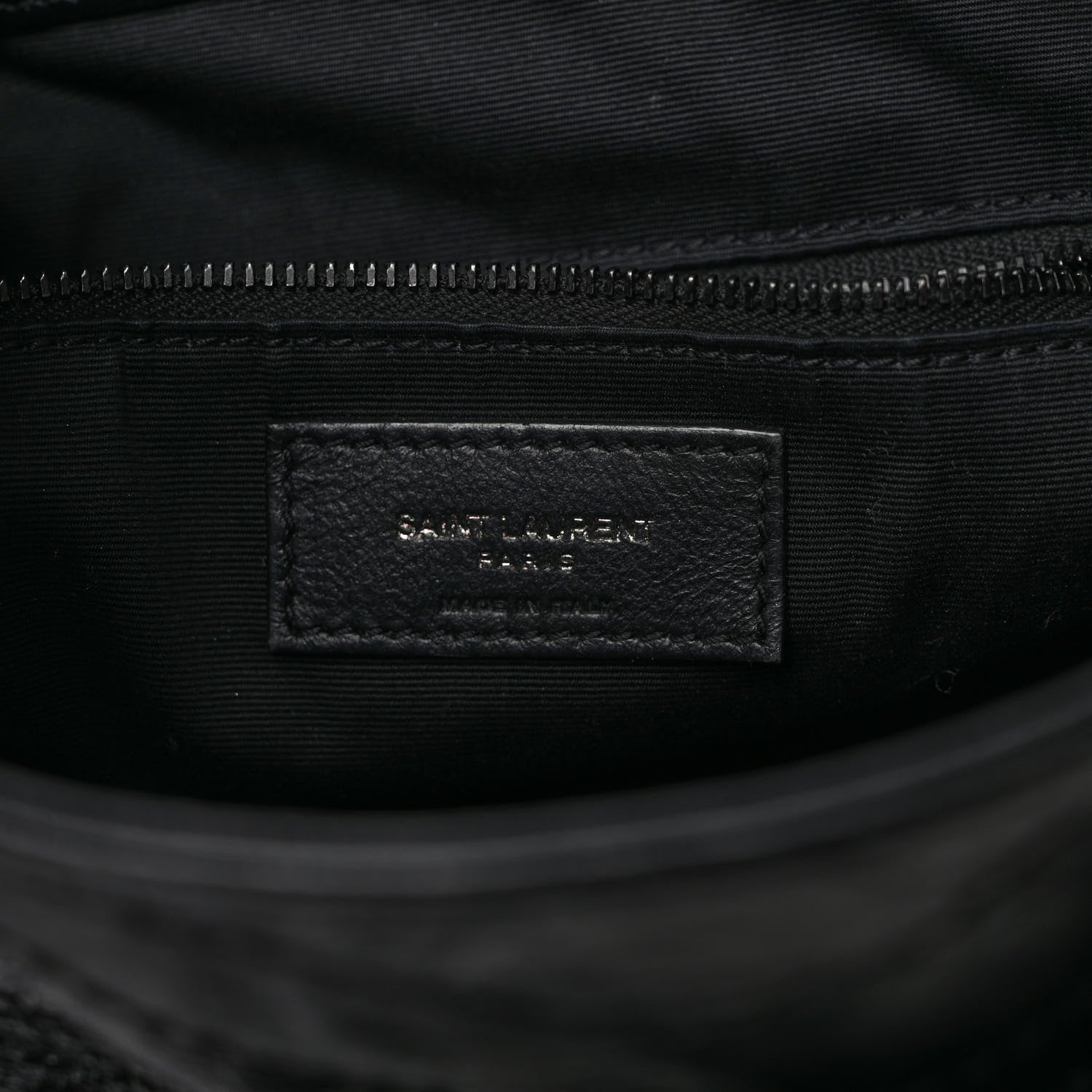 Saint Laurent Crinkled Calfskin Matelasse Monogram Medium Niki Shopper Tote Black 6 of 11