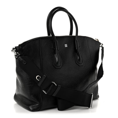 Givenchy Wrinkled Lambskin Small Antigona Sport Top Handle Bag Black 3 of 10
