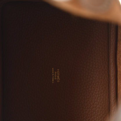 Hermes Taurillon Clemence Picotin Lock 18 PM Gold 8 of 11