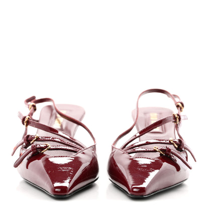 Miu Miu Vernice Buckle 55mm Slingback Pumps 39 Porpora 2 of 8