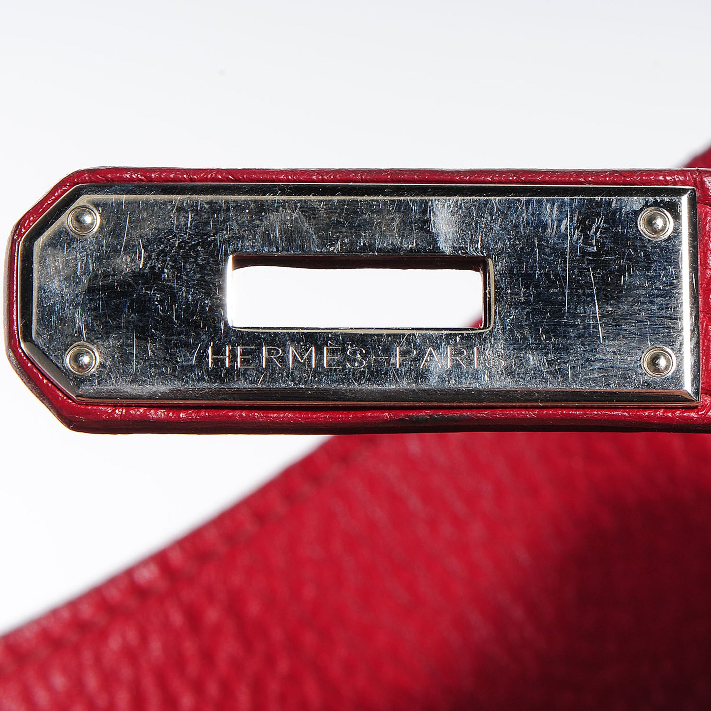 Taurillon Clemence Birkin 40 Rouge Garance