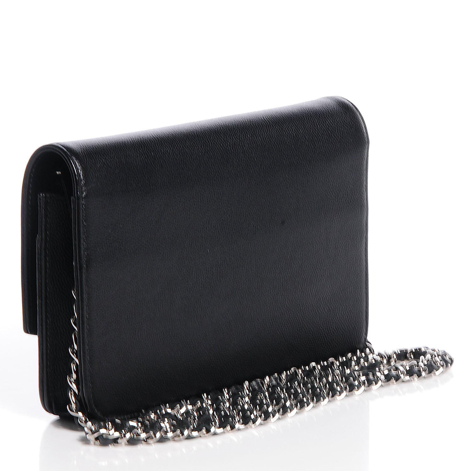 Chanel Caviar Sevruga Wallet On Chain WOC Black 3 of 9