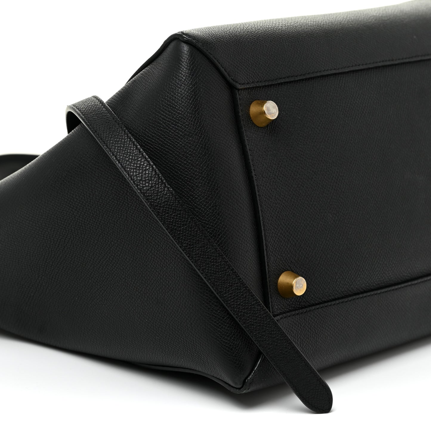 Grained Calfskin Small Belt Bag Black