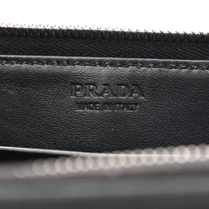 Prada Saffiano Travel Double Zip Crossbody Belt Bag Black 7 of 13