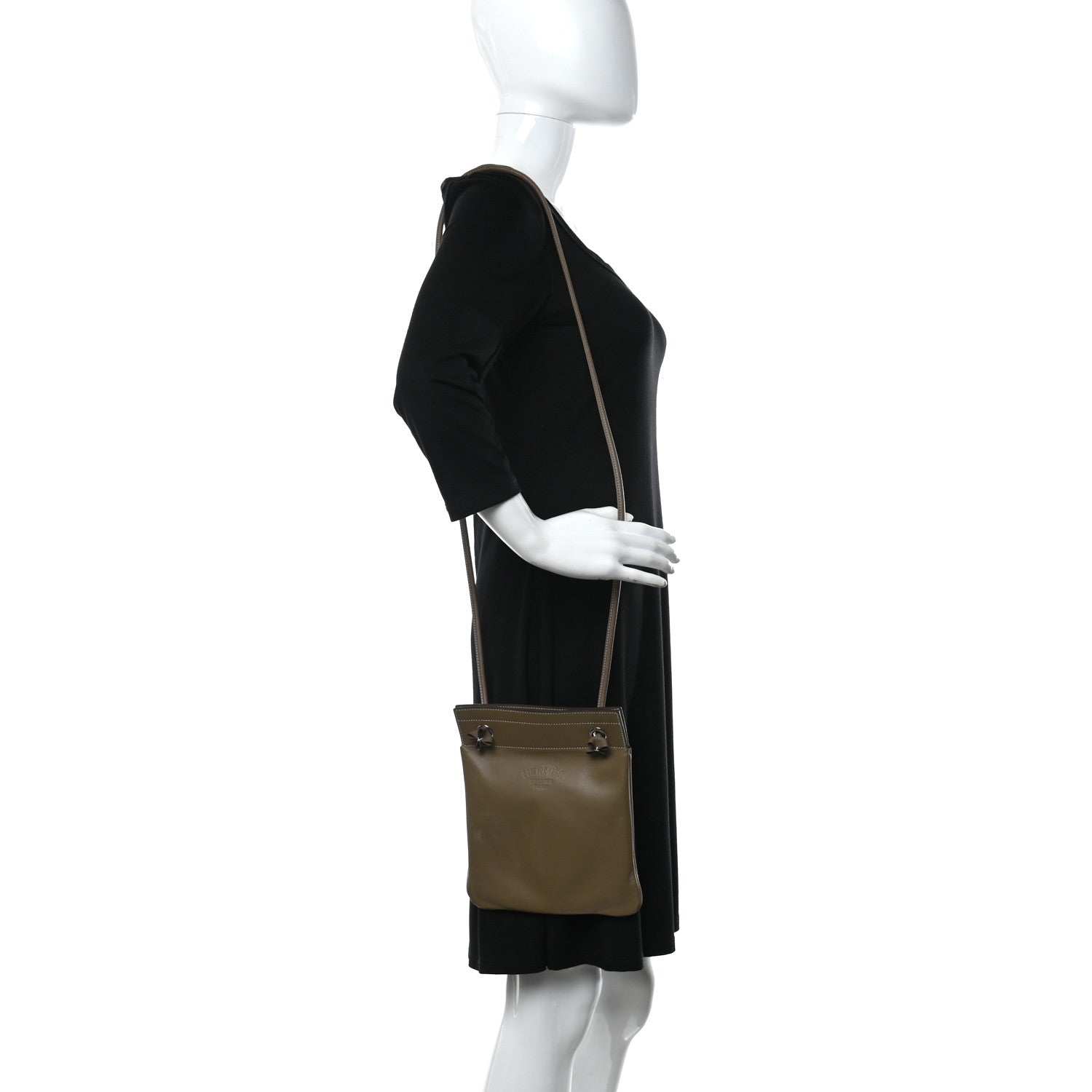 Hermes Milo Lambskin Swift Mini Aline Etoupe 3 of 13