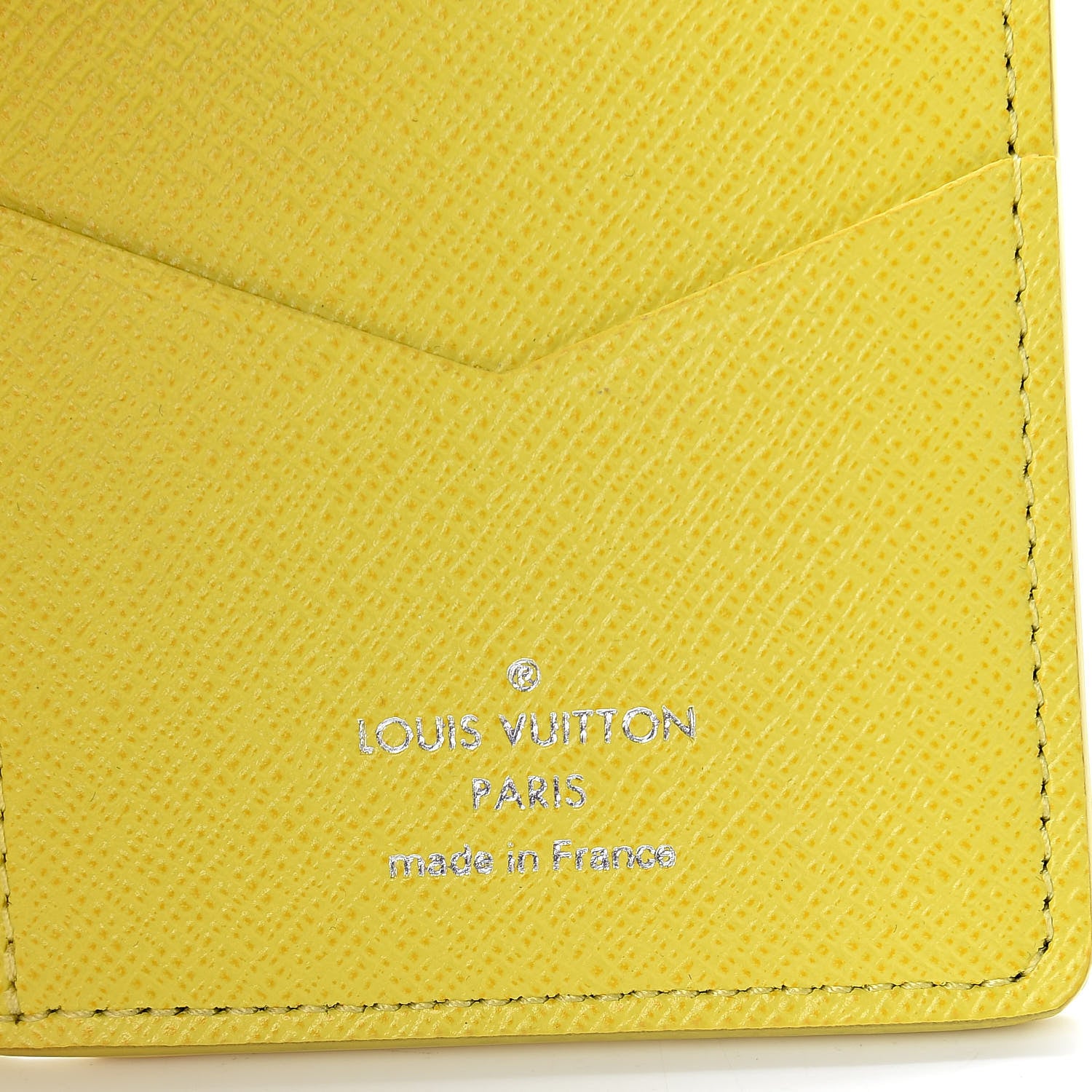 Louis Vuitton Damier Graphite Logo Pocket Organizer Yellow 6 of 9