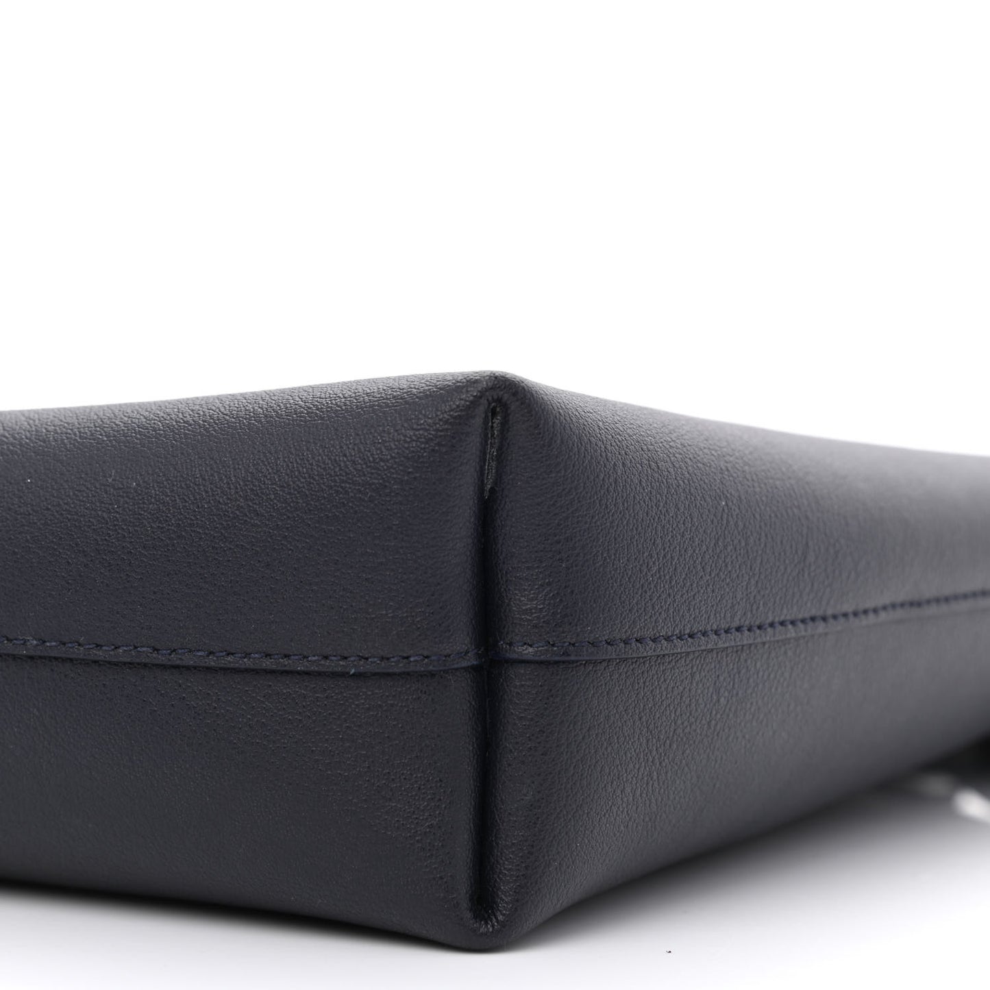 Calfskin Toy Shopping Tote Navy