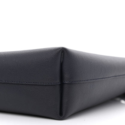 Saint Laurent Calfskin Toy Shopping Tote Navy 11 of 13