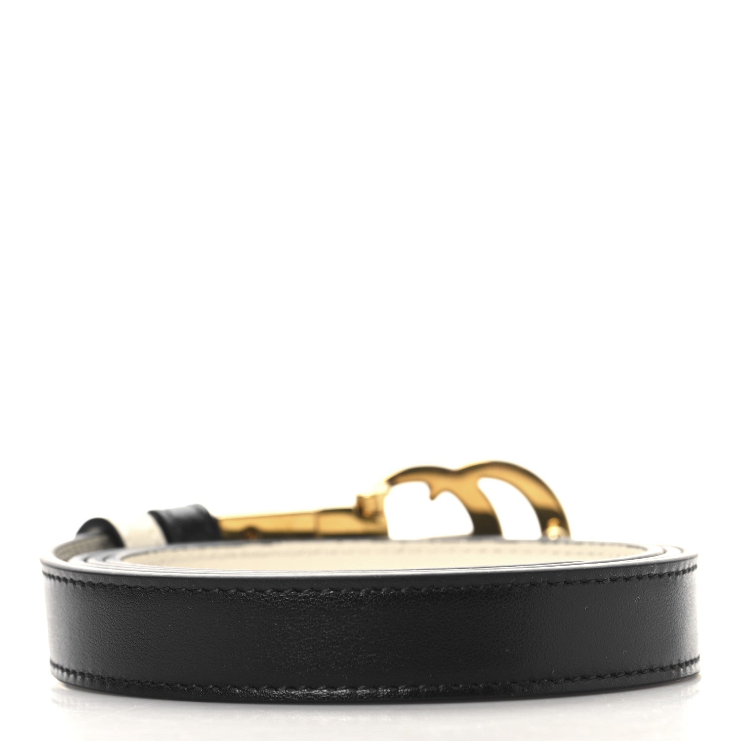 Gucci Plutone Calfskin Double G Reversible Belt 100 40 Black White 2 of 8