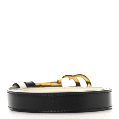 Gucci Plutone Calfskin Double G Reversible Belt 100 40 Black White 2 of 8