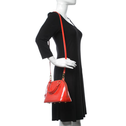 Louis Vuitton Vernis Alma BB Rouge Grenadine 2 of 13