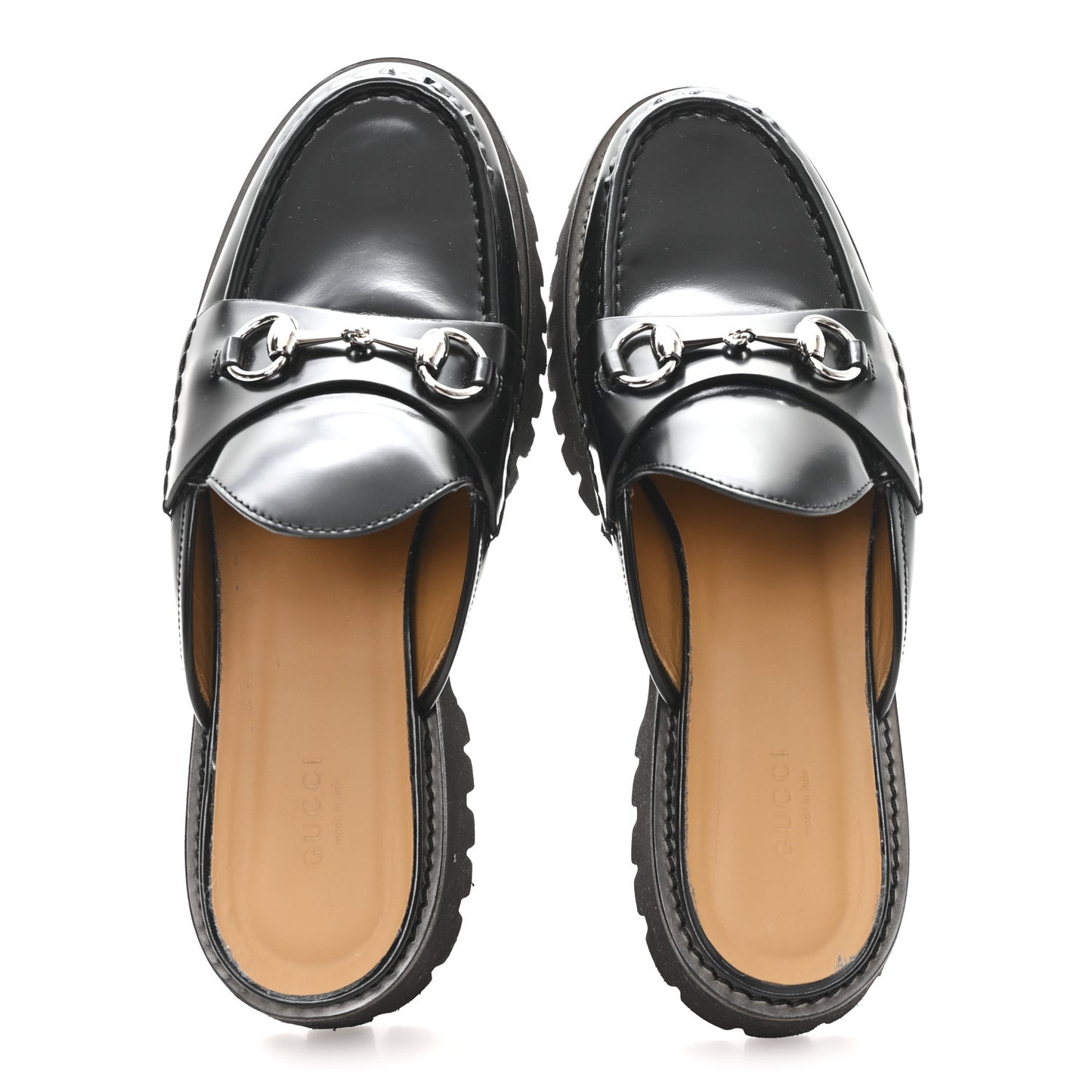 Magnum Calfskin Womens Horsebit Platform Mules 41 Black