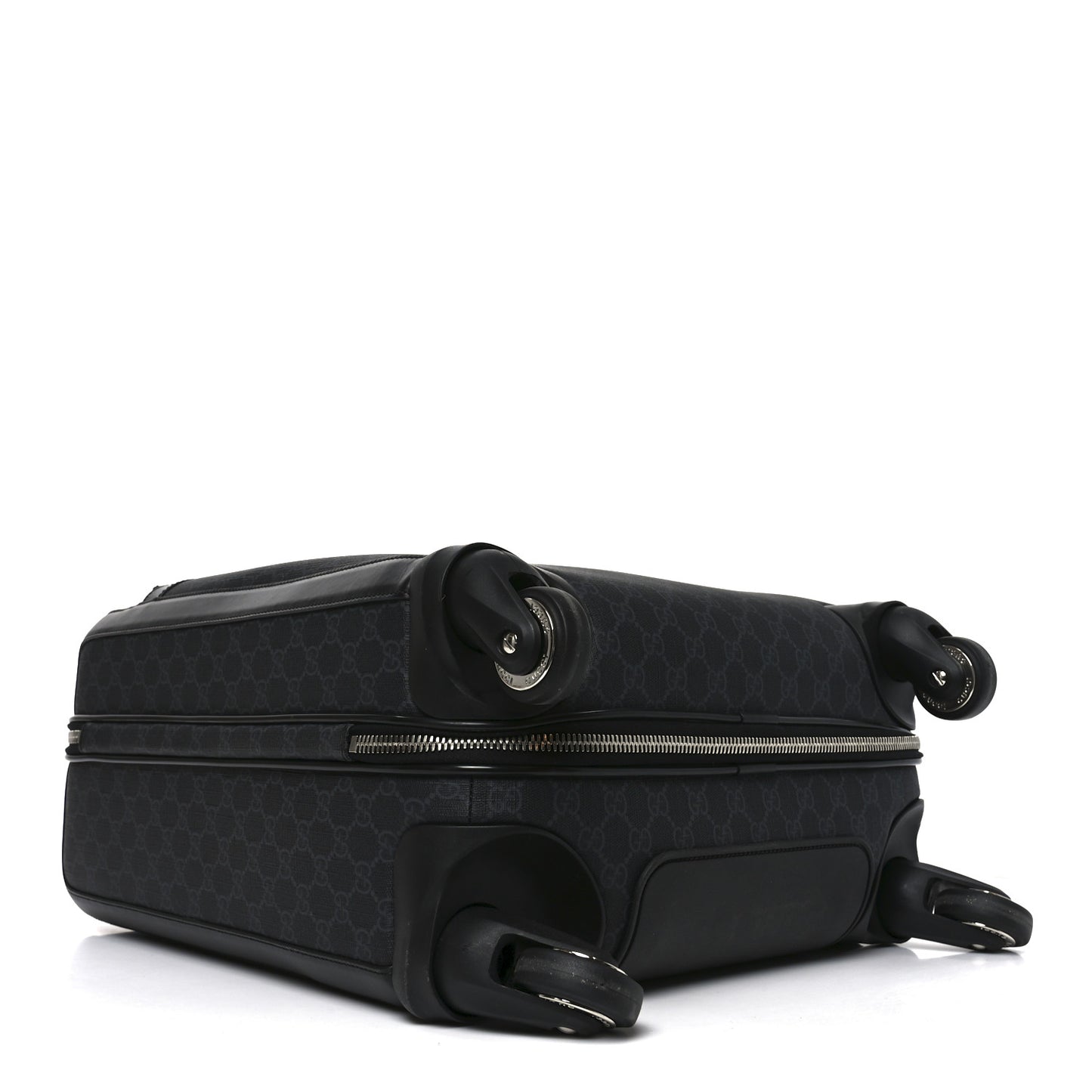 GG Supreme Monogram Calfskin Cabin Trolley Black