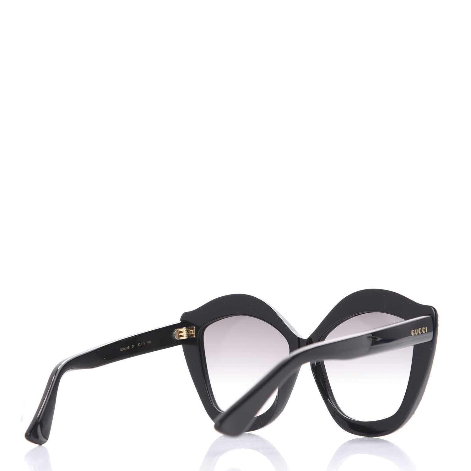Gucci Crystal Cat Eye GG0118S Sunglasses Black 3 of 10